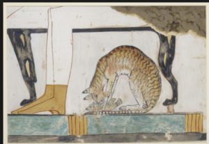 Décor mural d'une tombe de Nakhts près de Thèbes, 1400 BC.